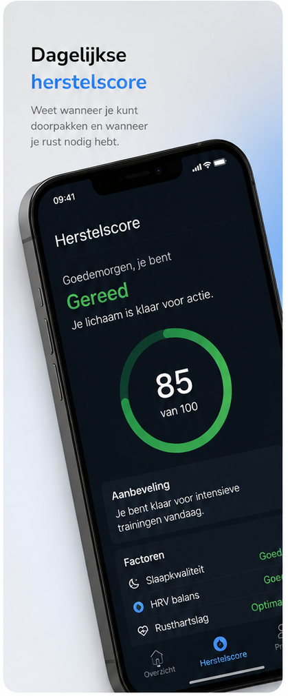 App-scherm slaapoverzicht